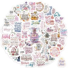 300Pc Bible Verse Christian Stickers Bible Journaling Supplies for Water Bottles