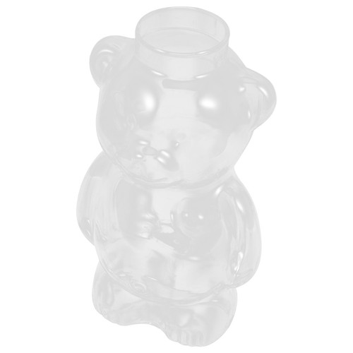  Adorable Bear Shaped Glass Cup Creative Bear Beverage Cocktail Mug with Straw - Zdjęcie 17 z 17