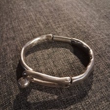 Modern, Chunky, Unique Uno De 50 hinged Bracelet