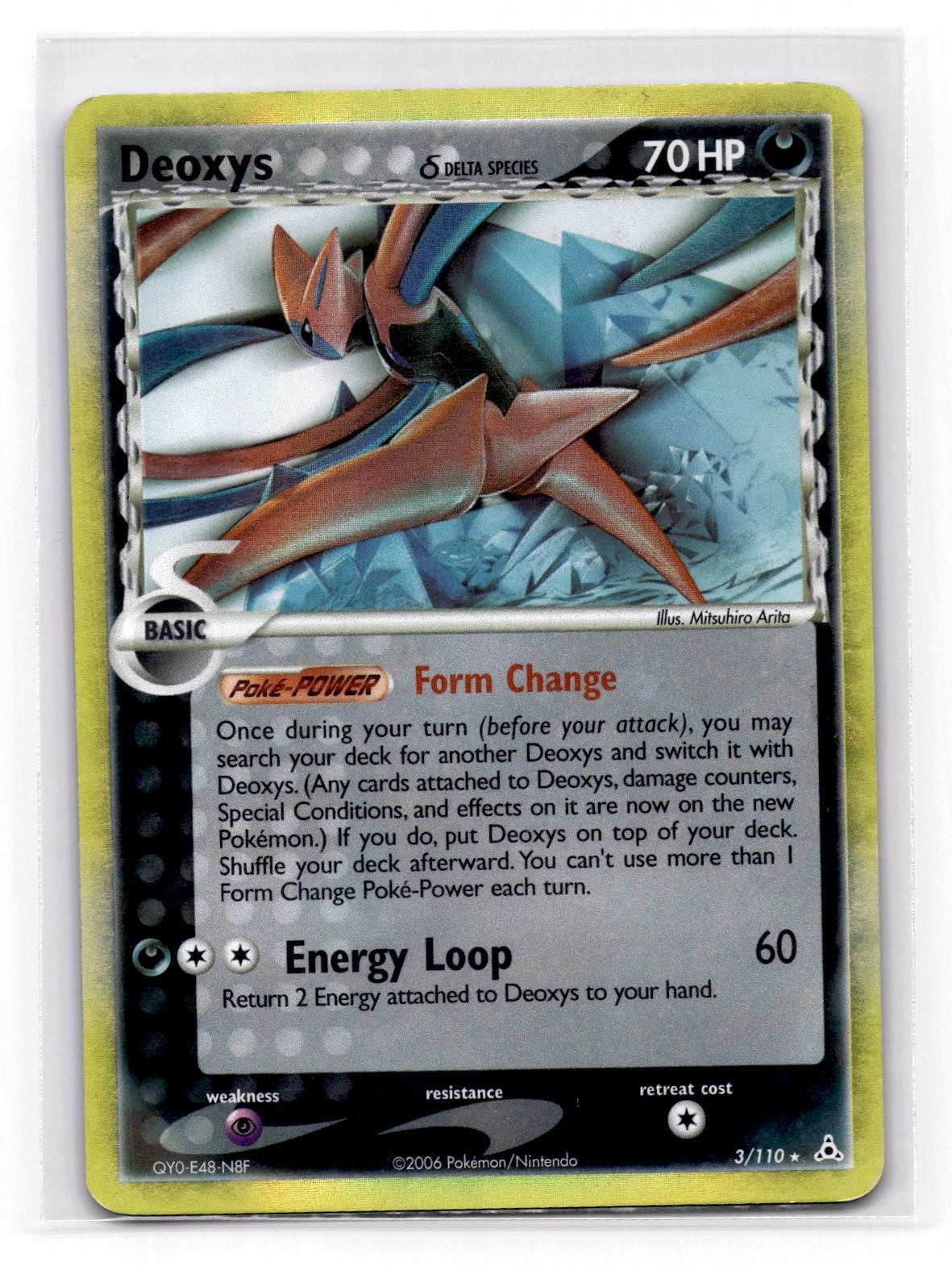 Deoxys (Delta Species - Attack Forme) Holo Rare Holon Phantoms 3/110 HP