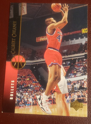 1995 Upper Deck Gold #40 Calbert Cheaney F/G Washington Bullets     **40% OFF 2+