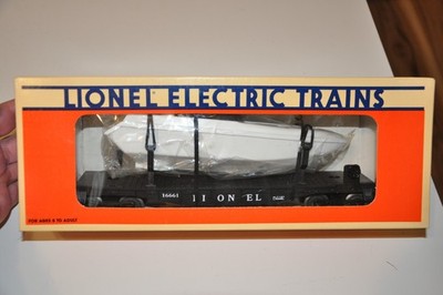 NOS Vtg Lionel Tested/Working 6-16661 Flat Car w/Operating Boat Read Full Descpt