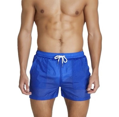 Seobean Shorts XL D8 Royal Blue Nylon Silky Satin Like Onion Skins