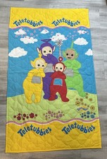 Teletubbies Vintage Y2K Bedding Set Toddler Size 4 Piece 1999