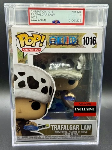 Trafalgar Law "One Piece" Animation 1016 Funko Pop! AAA Anime Exclusive PSA 8