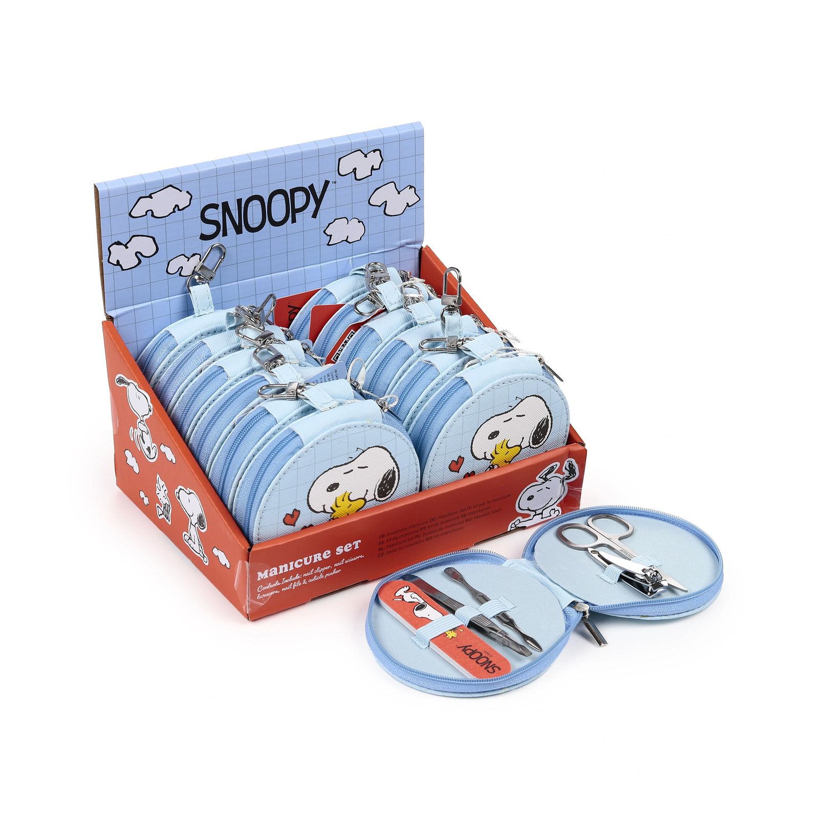 5055071514463 Zestaw do manicure| 5-częściowy - Peanuts Snoopy Puckator