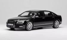 1/18 MotorHelix Audi A8 W12 from 2008  in IGloss Black Leather Base