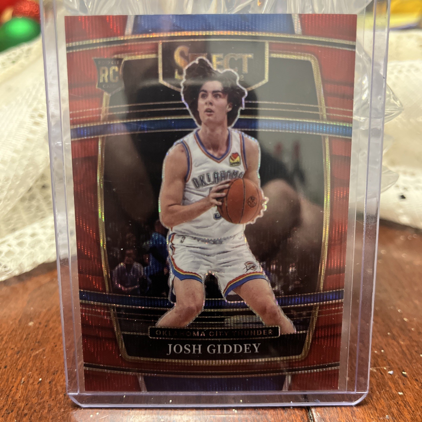 2021-22 Panini Select - Concourse Josh Giddey #58 Red Wave Prizm (RC)