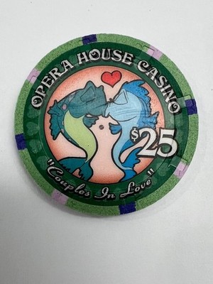 Opera House Casino $25 ''Couples In Love'' Casino Chip CG264245