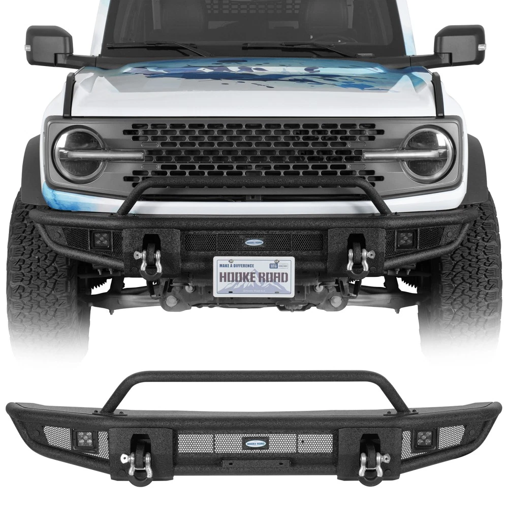 Par De Soportes Ajustables Para Parachoques De Radiador – Ford Bronco 1965-1977, Marca Muds