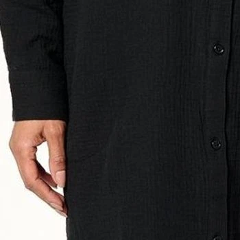 Fashion Women's Swimsuit Sz XL Denim & Co. Beach Regular Gauze Black A634765 - Image 2 of 4