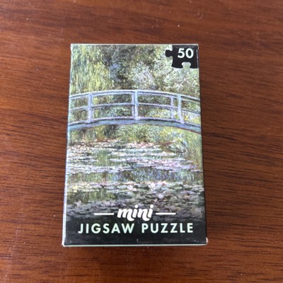 Der Seerosenteich Mini Puzzle. Claude Monet. 50 Stück 3,5 x 4,3 Zoll