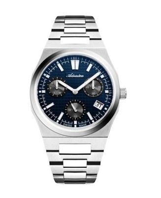 ADRIATICA Men Quartz Casual Watch Classic Dress Blue Dial Waterproof Swiss