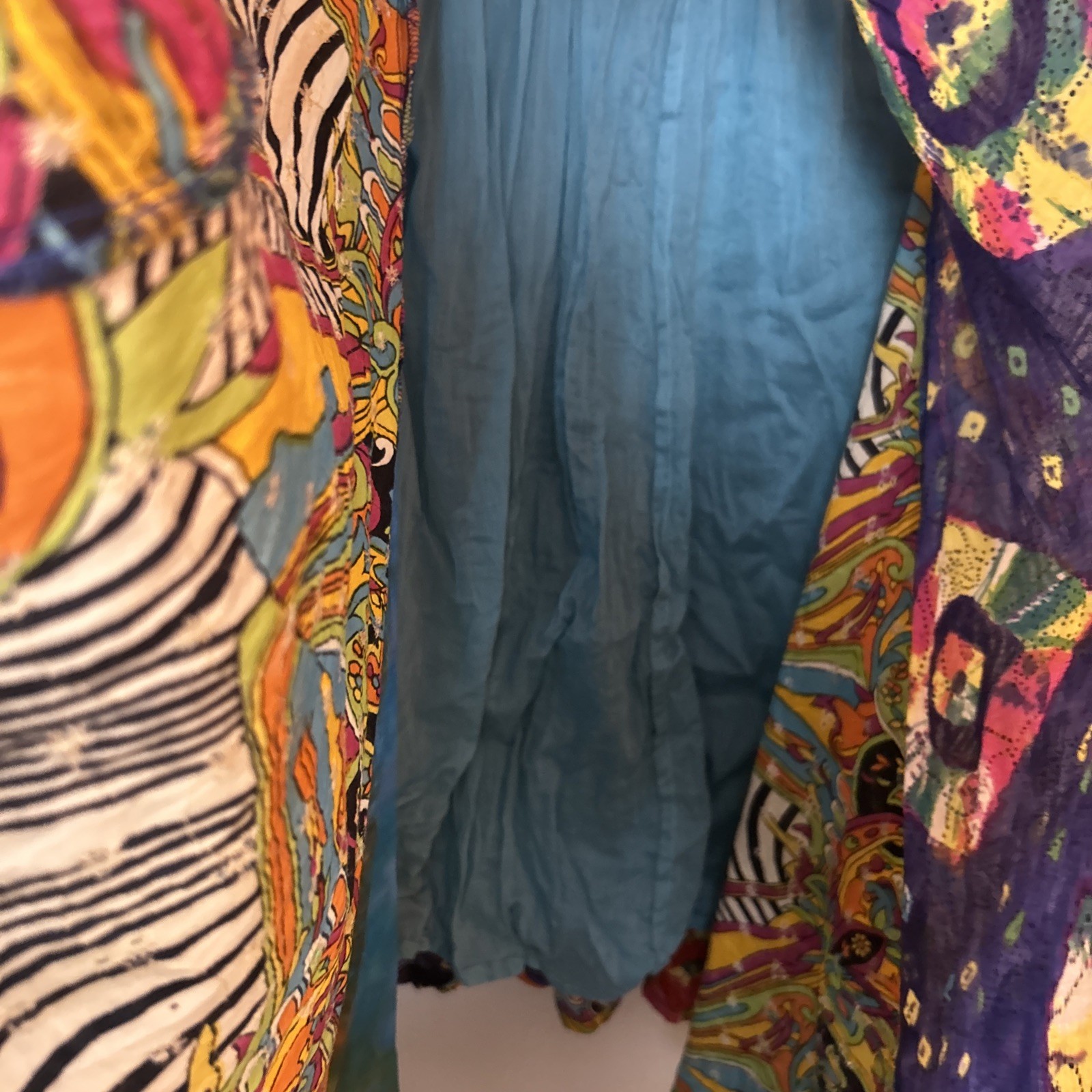 Soft Surroundings Multicolor Patchwork Paisley Pr… - image 4