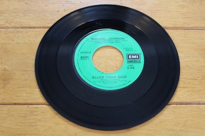 Vintage Michael Johnson 45 RPM Vinyl Bluer Than Blue Two In Love EMI America 7''