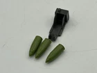 Vintage GI Joe 1984 Mountain Howitzer Shell Set of 3 w/ Holder
