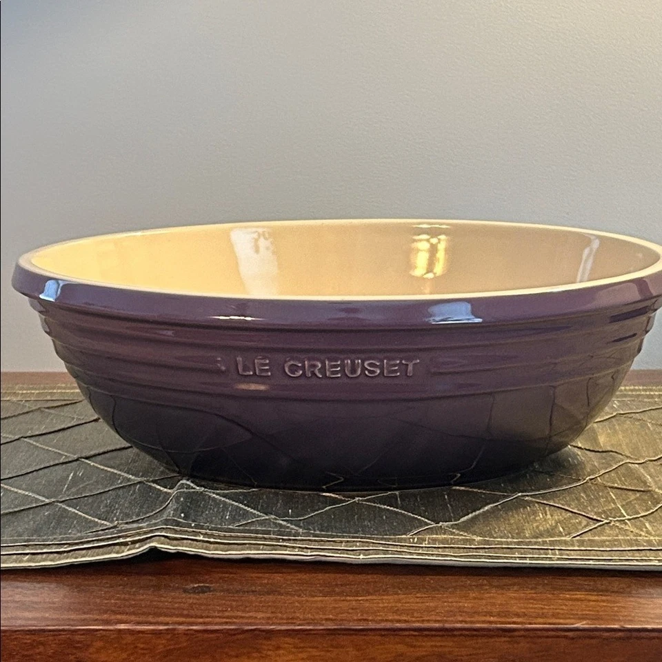 Le Creuset Retired Cassis Purple Oval Bowl 3.6 Qt. - Image 2 of 4