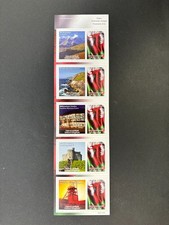 uk mail private postcard stamps in strips of 5, ref.615