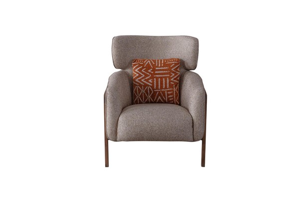 Sessel Modern Beige Wohnzimmer Textil Luxus Design MöBel Lounge Club-image