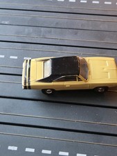 HO SLOT CAR AURORA T-JET - HUGE 1407 YELLOW CHARGER BLACK STRIPE