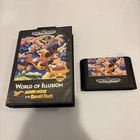 World of Illusion Sega Genesis(No Manual) Mickey Mouse Authentic clean label