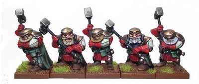 Mantic Kings of War Dwarf Iron Clad Shield Breakers Ironclad X8