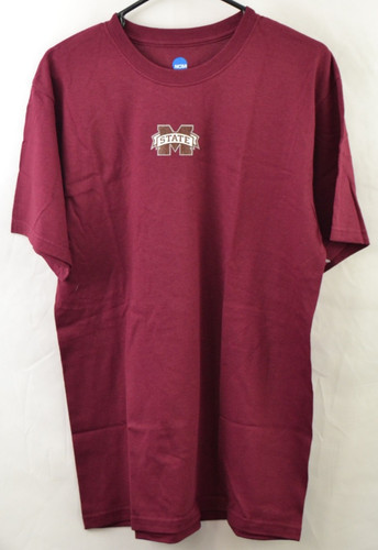 Mississippi State Bulldogs Men's Tee Shirt - Maroon - M (MSU-03)