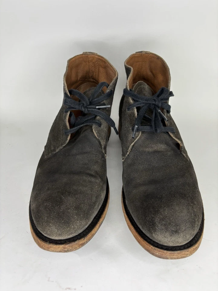 Frye ботильоны мужчин размер 10D коричневый замши на шнуровке сделано в Мексике - Изображение 2 из 4