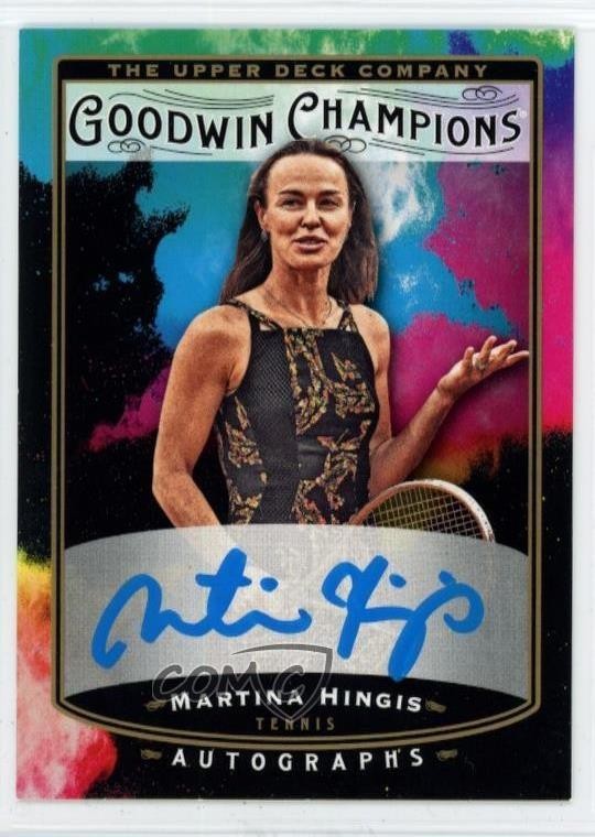 2019 Upper Deck Goodwin Champions Splash of Color Martina Hingis Auto HOF a4e