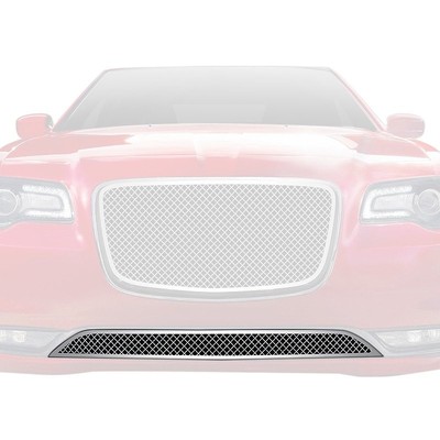 For Chrysler 300 15-21 APG 1-Pc Chrome Polished 2.5 mm Wire Mesh Bumper Grille