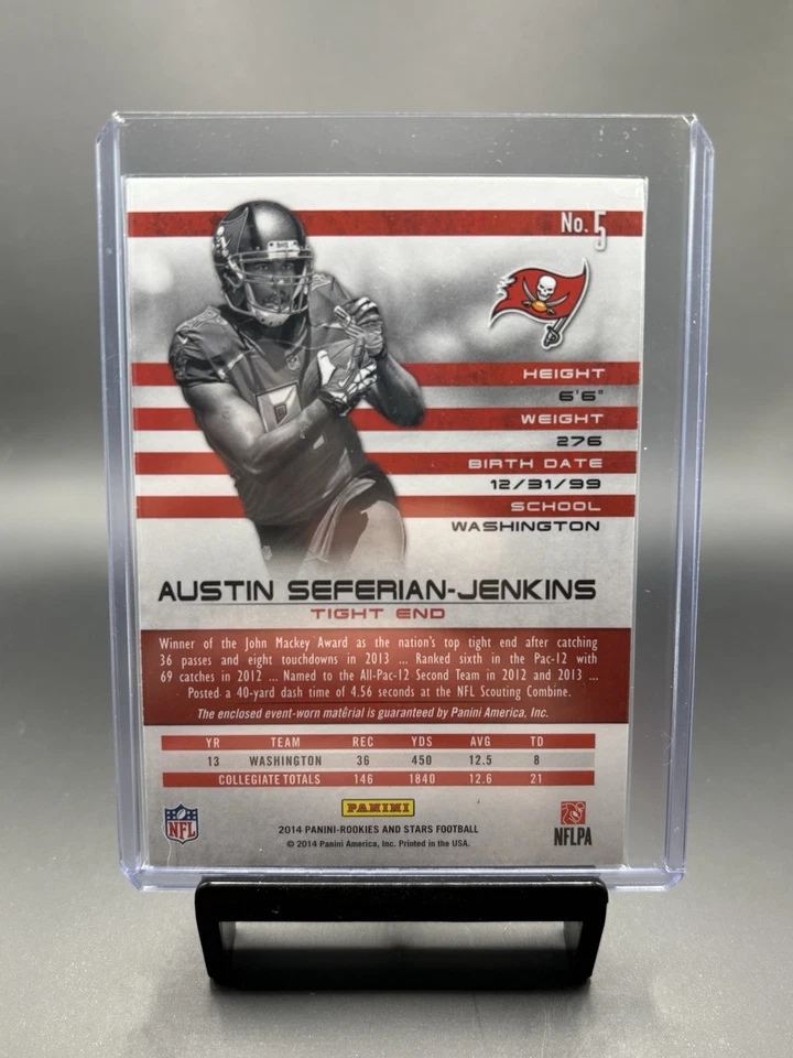 Austin Seferian-Jenkins Rookies and Stars Rookie Materials Longevity Ruby /299 - Image 2 of 2