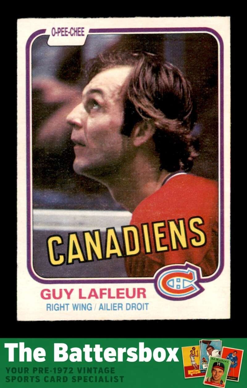 Guy Lafleur #177 Hockey Cards 1981 O-Pee-Chee trading card — raw and PSA graded price guide
