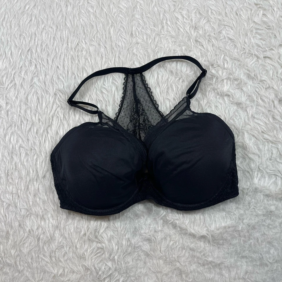 Sujetador de encaje Passionata 34DDD negro copa espalda deportiva con aros CS10065 A15 Foto 2 de 4