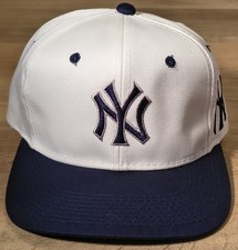 Vintage 90s NY Yankees Snapback Hat MLB Cap Retro NOS