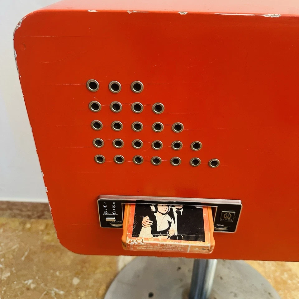 Lettore Estéreo 8 Tierras Vintage Estéreo Decoración Pionera Madera y Metal Años 70 Foto 3 de 4