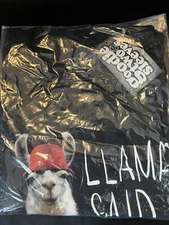 Goodie Two Sleeves Men's Short Sleeve LLAMA Graphic Tee Size Large (2 Qty)