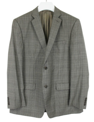 Joseph Abboud Blazer Herren (UK) 42 Wolle Kerbe Revers Doppel Belüftet Kariert