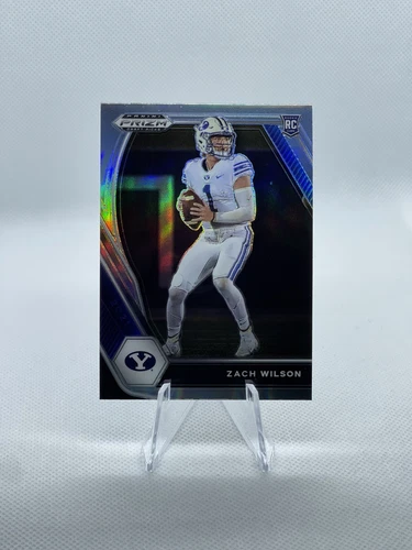 2021 Panini Prizm Draft Picks Football Zach Wilson Silver RC #105