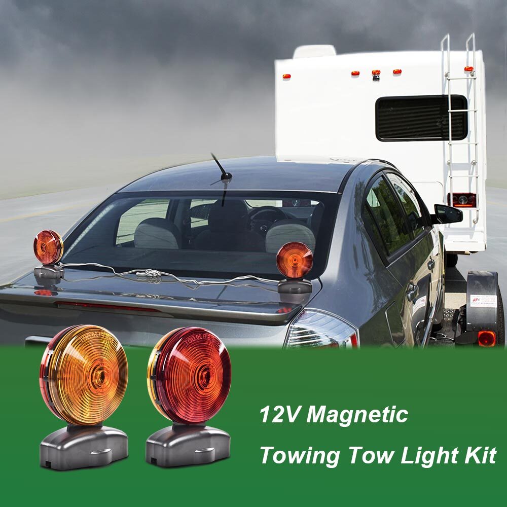 12V Trailer Lights Two Sided Red & Amber Tow Lights