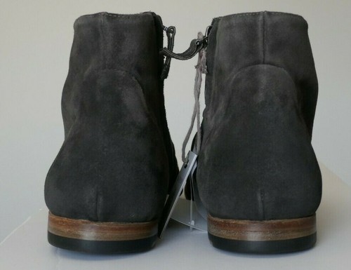 ELEVENTY Suede Zip Ankle BOOTS Size 10 EU 43 NEW w/ Box RARE retro Made in Italy - Picture 11 of 12