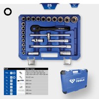 "Bt By KS Tools 1/2\" SteckschlüSsel-Satz, 25-Tlg., Knarren-Satz"
