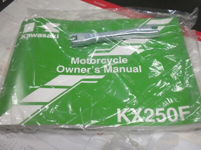 2009 Kawasaki KX250F Owner's manual with spoke wrench