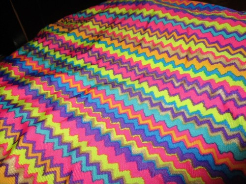 Jantzen One Piece Swimsuit Girls Size 16 Colorful Zig Zag Lined Beads - Picture 5 of 5