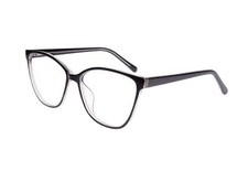 New SUCCESS SS-154 Black on Crystal Eyeglasses 56/15/140