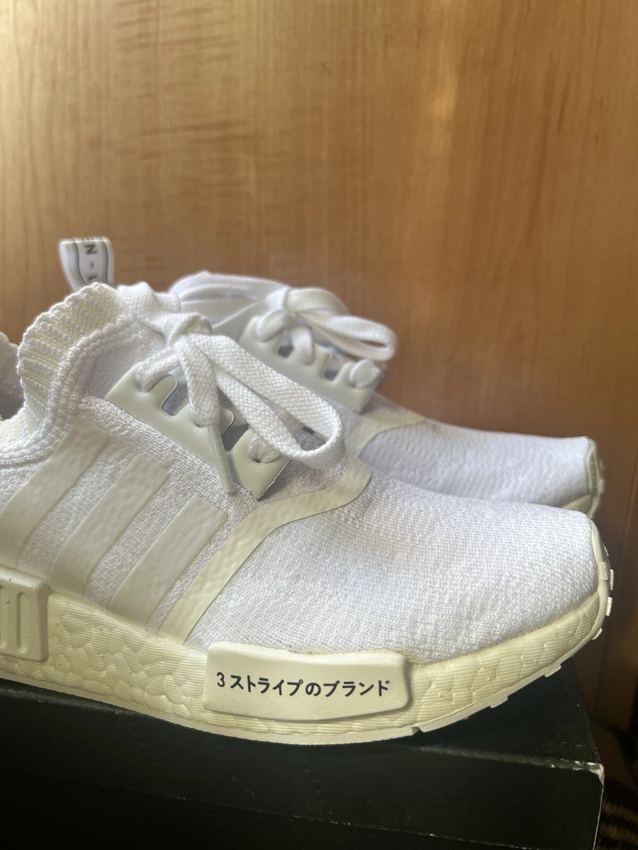 Size 4 - adidas NMD_R1 Primeknit Japan Triple White | eBay