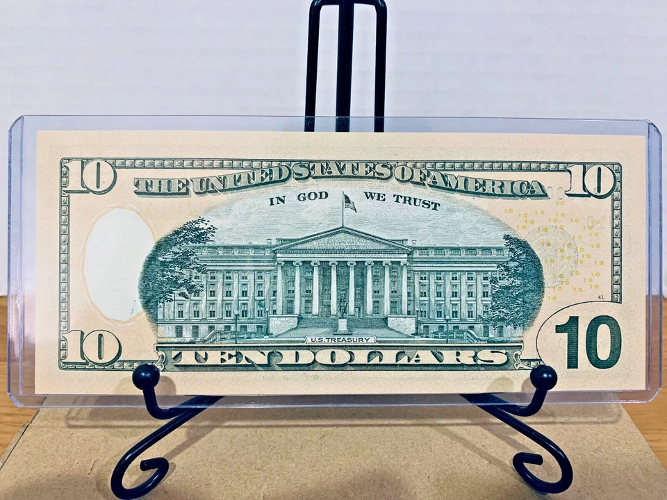 2017-A $10 FRN PMG 67EPQ Fancy LOW 5 DIGIT Serial #PJ00029000A with Bonus Note - Image 4 of 4