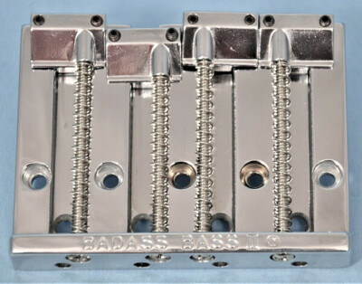 3 Screw Fender Omega Bass Bridge - Black / Slotted Slovakia High