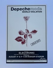 DEPECHE MODE WORLD VIOLATION ROCK CONCERT POSTER AT DODGER STADIUM
