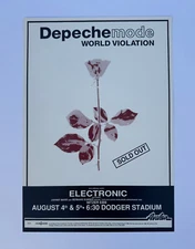 DEPECHE MODE WORLD VIOLATION ROCK CONCERT POSTER AT DODGER STADIUM