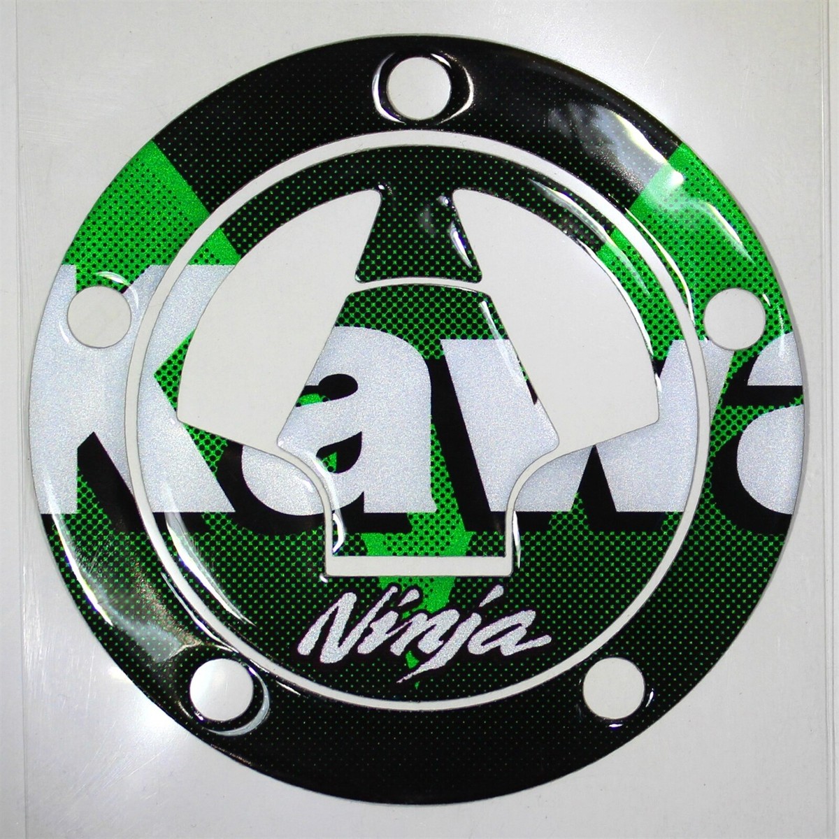 Logo Graphic Gas Tank Fuel Cap Cover Guard Ninja ZX6R/ZX10R